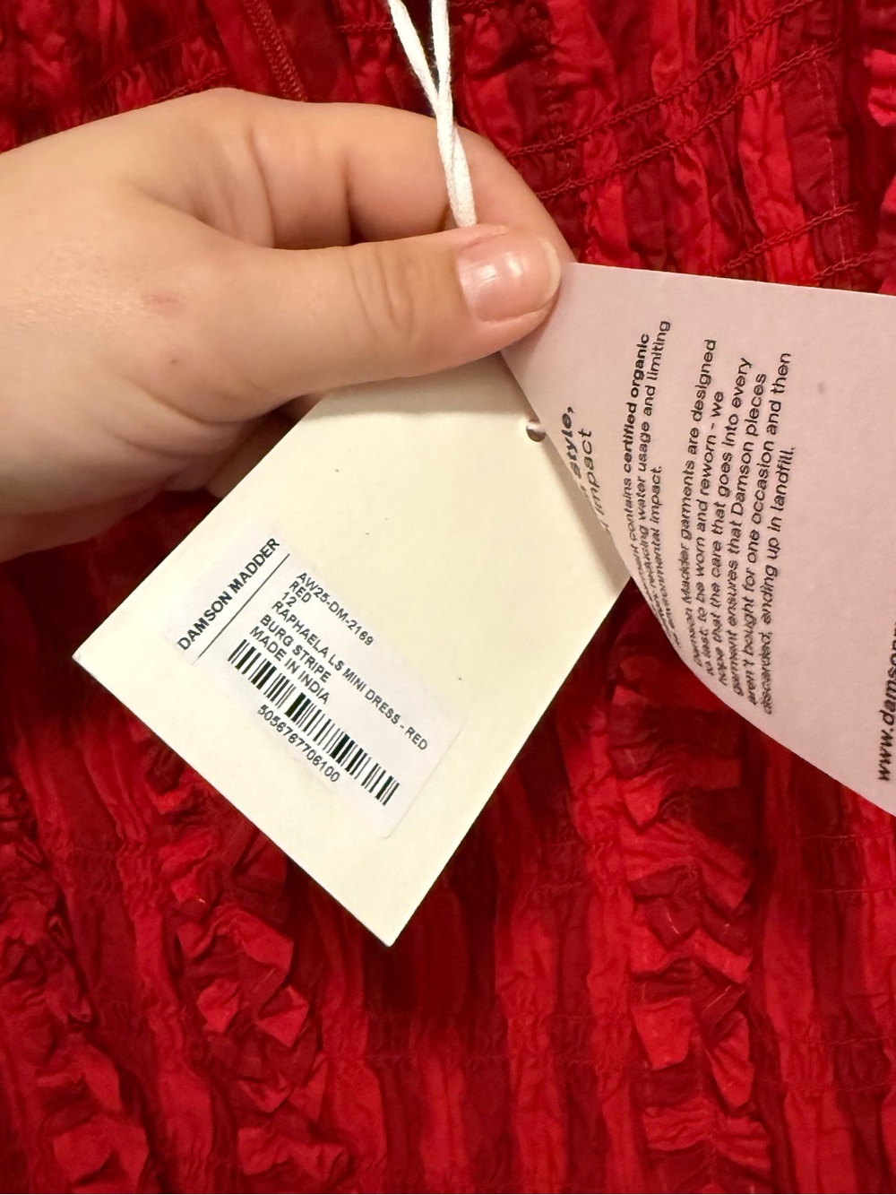 Damson Madder Raphaela Ruffle Dress - Picture 3 of 5